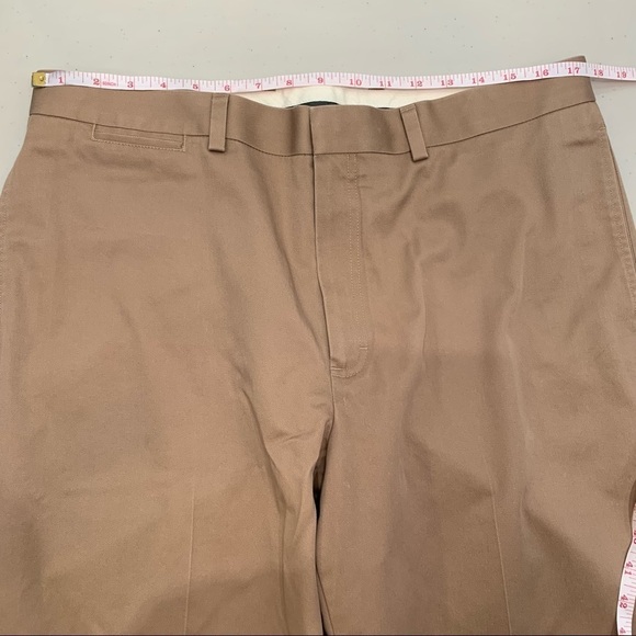 LL Bean Flat Front Pants Mens Classic Fit Beige Size 36 (see Pics) - Picture 8 of 10